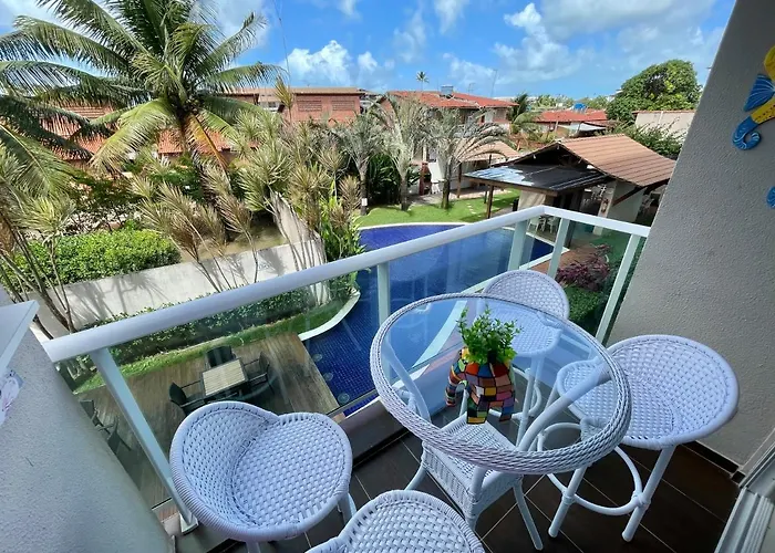 Flat Encanto Totalmente Projetado Vista Piscinas Pôrto das Galinhas